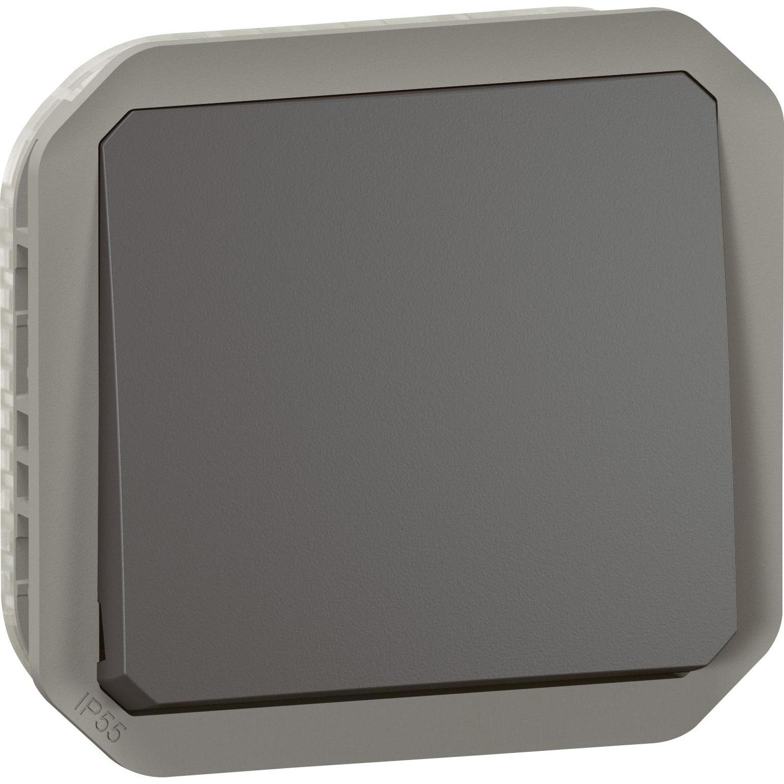 Legrand Plexo New Einsatz Taster Wechselkontakt, Taster + Schalter, Grau
