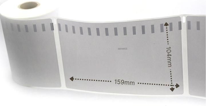 Produktbild Hermex Alternative Etikettenrolle zu Dymo 5XL mit Chip / S0904980 mit Chip (104 mm)