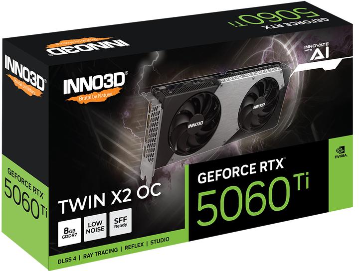 Productafbeelding Inno3D VGA RTX5060TI 8GB Twin X2 OC (8 GB)