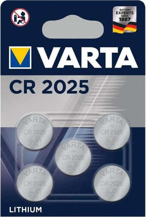 Produktbild Varta Electronics CR2025 (5 Stk., CR2025, 157 mAh)