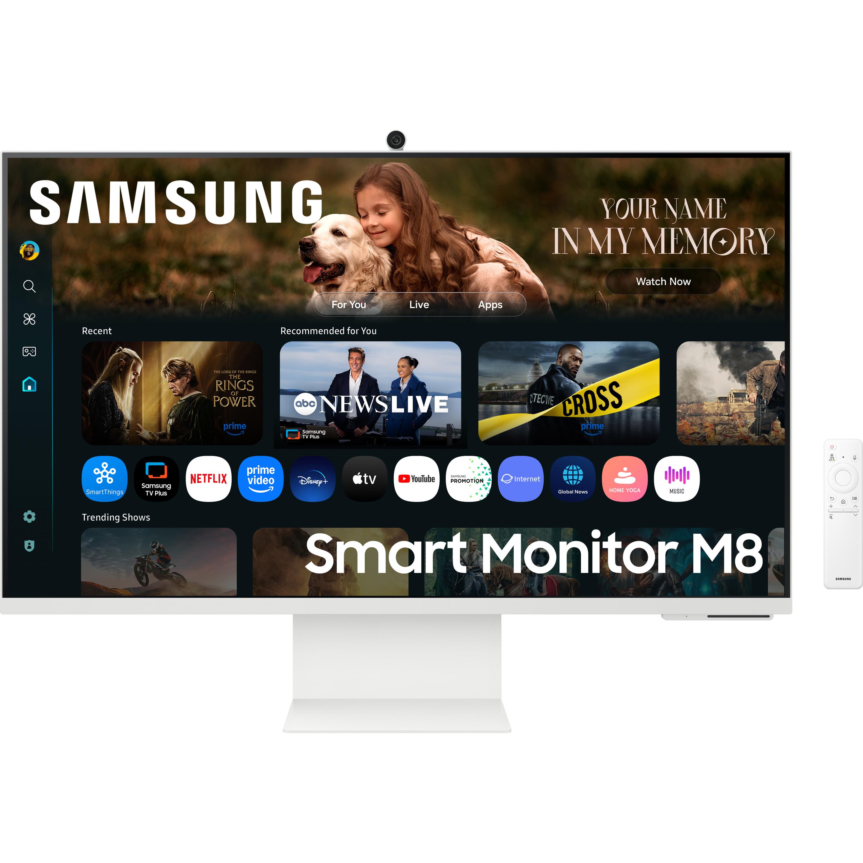 Samsung Smart M8 - M80F (3840 x 2160 Pixel, 32"), Monitor, Weiss
