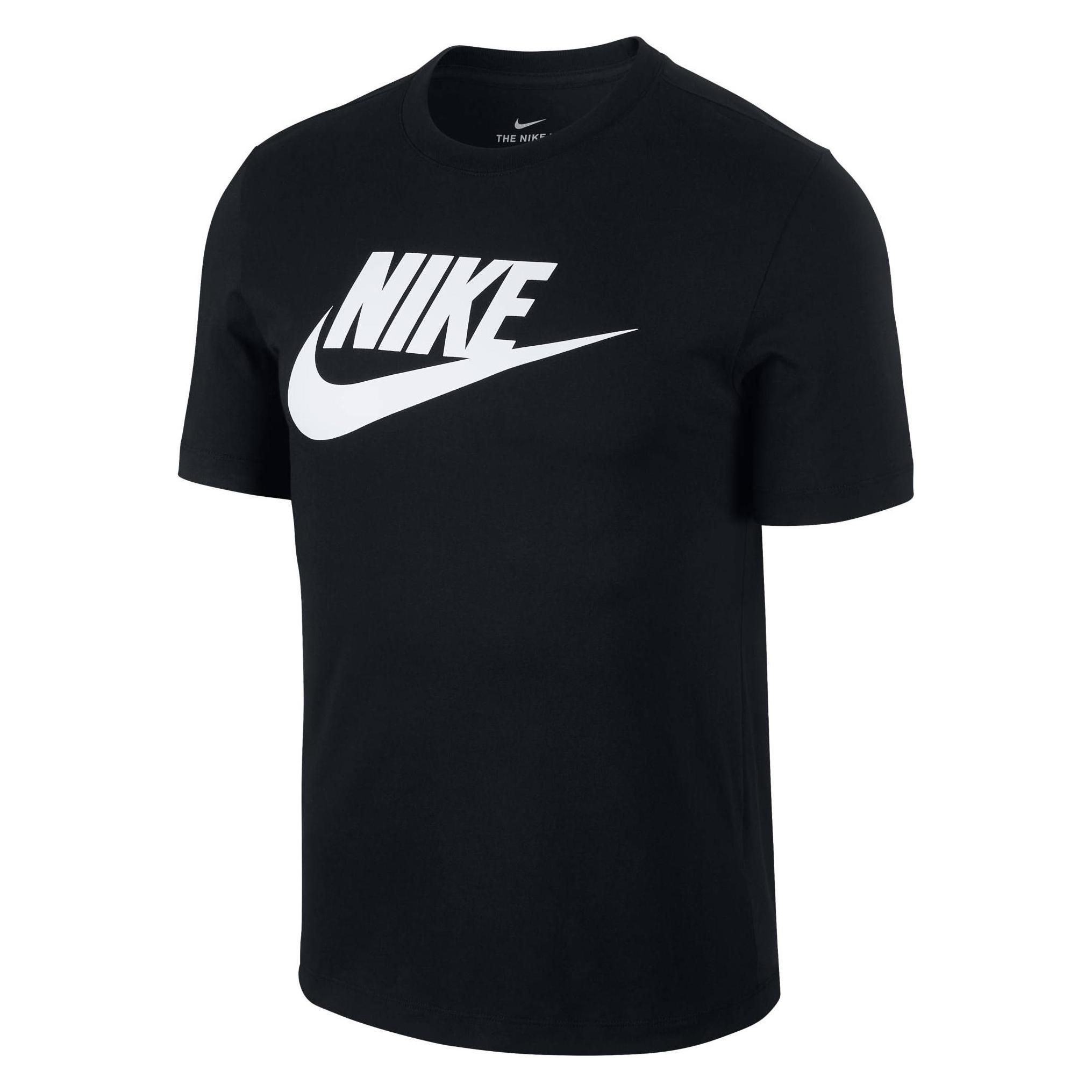 Nike, Mannen, T-shirts, Futura Pictogram, Zwart, (L)