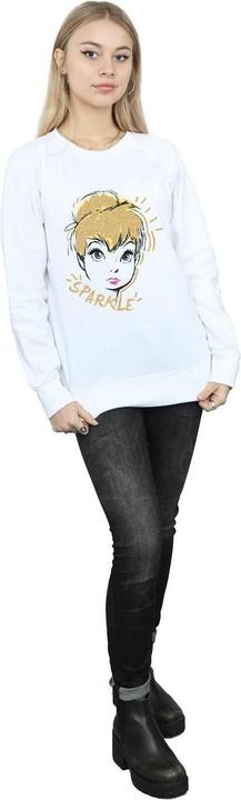 Actual product image Disney Womens/Ladies Tinkerbell Sparkle Sweatshirt (S)