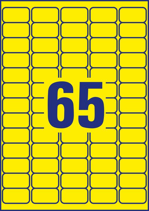 Actual product image Avery Neon labels