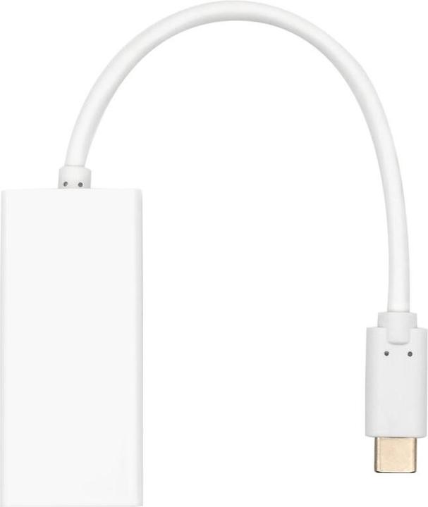 Actual product image ProXtend USB-C to Ethernet adapter 20cm white (USB-C, RJ45 Gigabit Ethernet (1x))