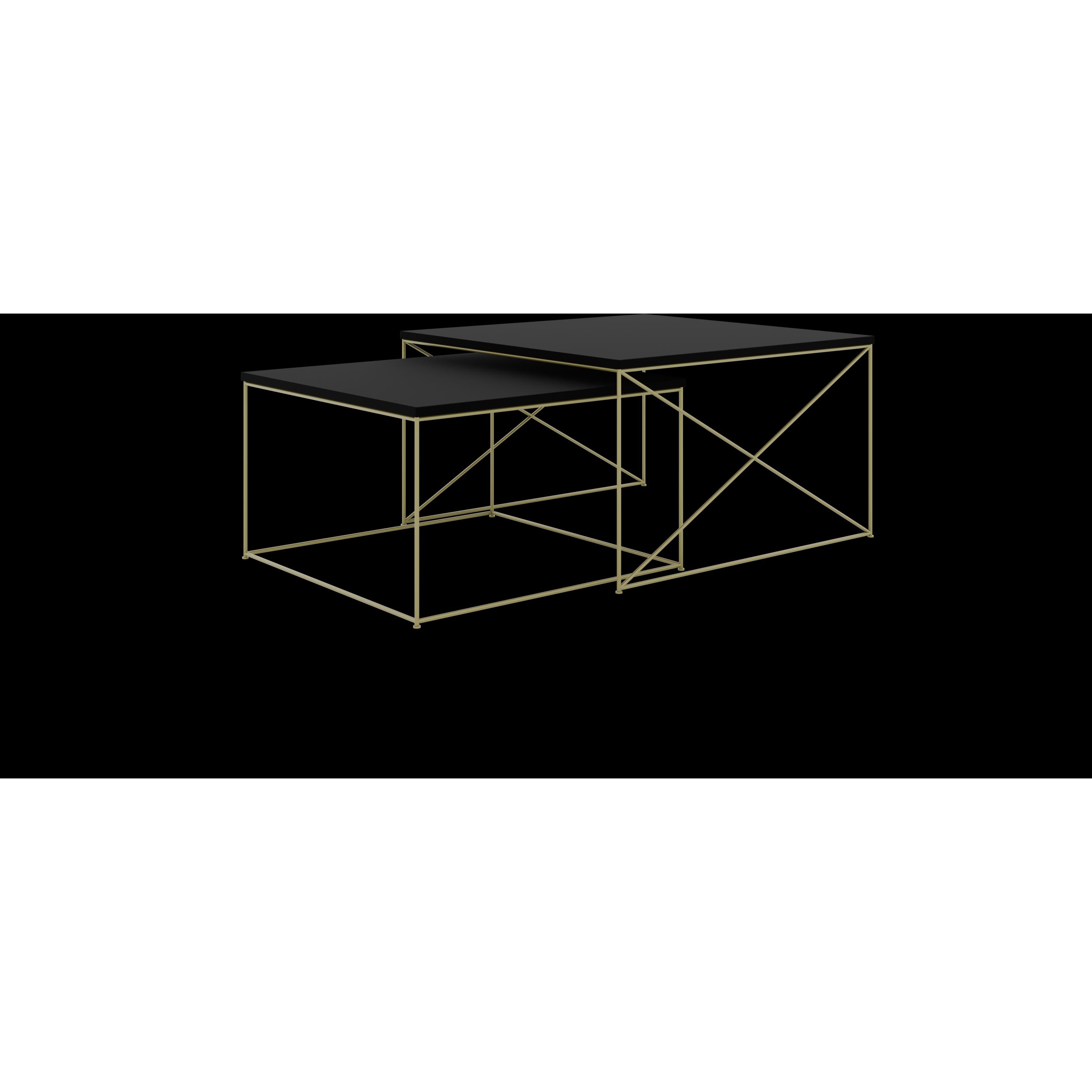 ADRK Furniture, Couchtisch + Beistelltisch, 2In1 (75 x 75 x 43 cm)