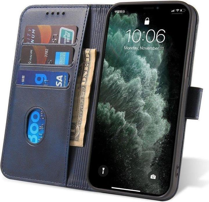 Produktbild Hurtel Magnet Case elegant case case cover with a flap and stand function Poco M4 Pro 5G blue (Xiaomi Poco M4 Pro 5G)