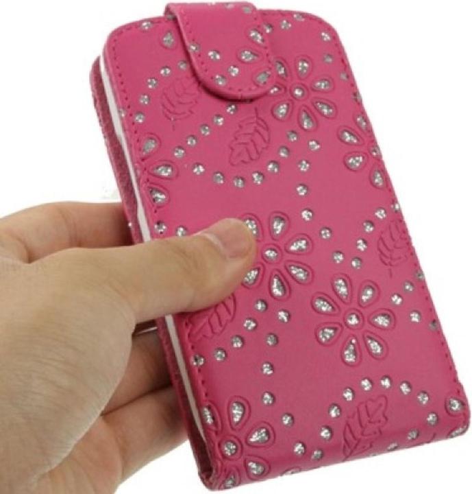 Actual product image König Design Protective cover Flip thin for mobile Samsung Galaxy S3 i9300 / i9305 / S3 NEO i9301 Rhinestone Pink (Samsung Galaxy S3 i9300, Samsung Galaxy S3 LTE i9305)
