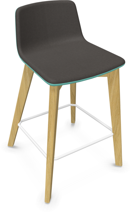 Dark grey, White, Mint, Ash natural light grey stained