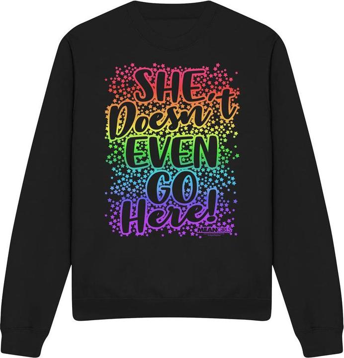 Actual product image Mean Girls Unisex Adult Doesn't Go Here Sweatshirt (L)
