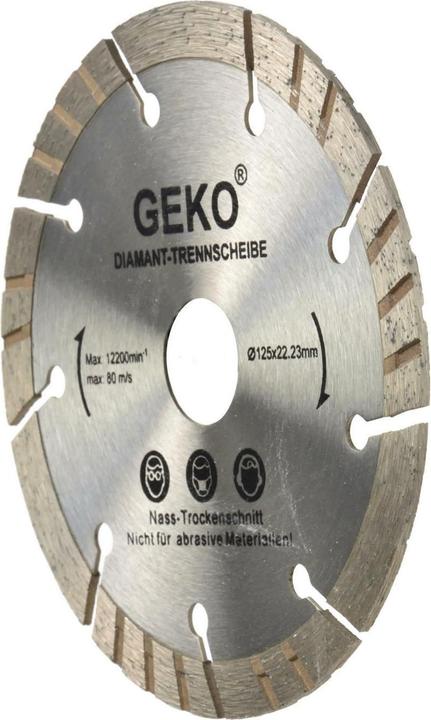 Produktbild GEKO Diamant-Turbo-Segment-Trennscheibe, 125x10x22mm