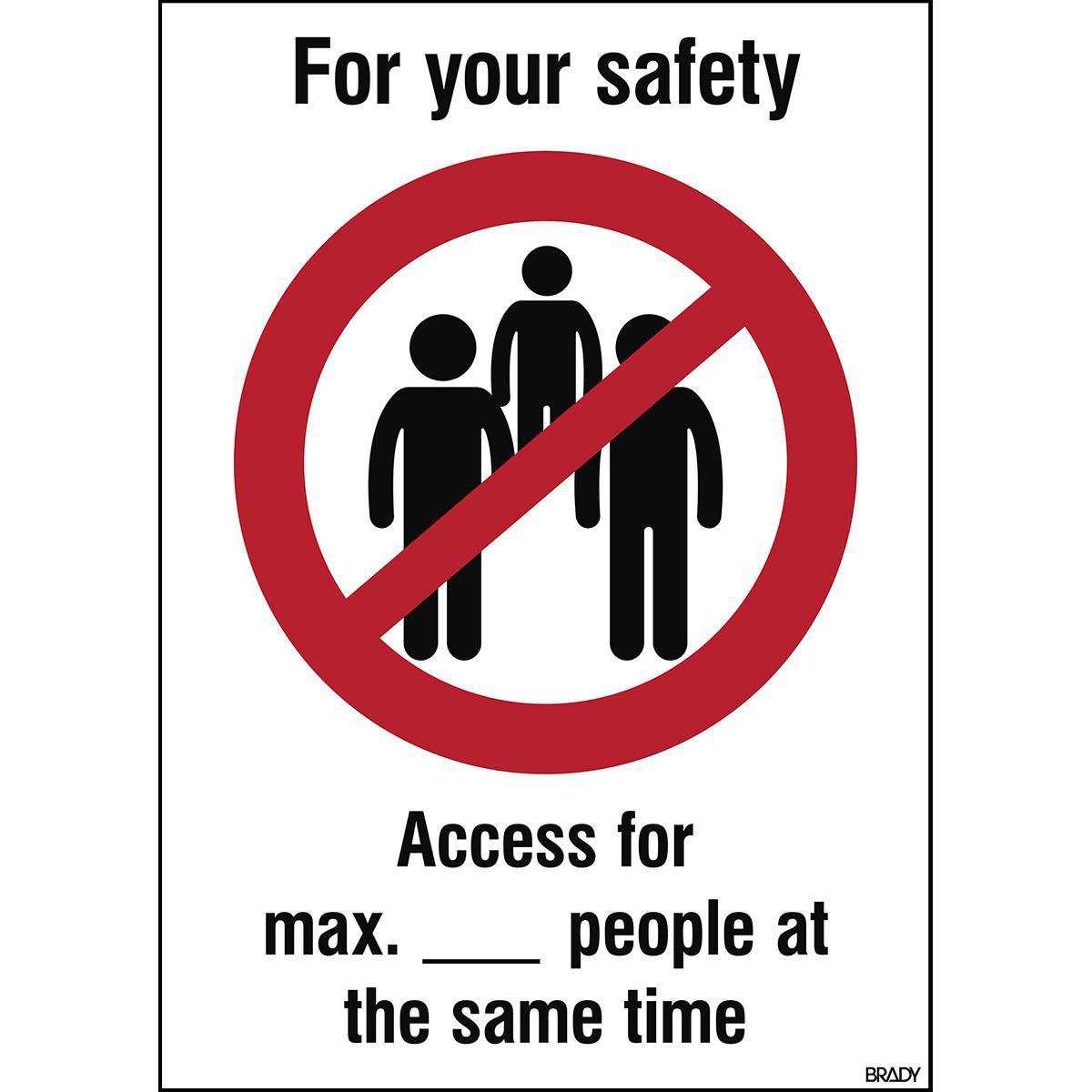 Thumbnail - Brady, Etiketten, Safety Sign - For your