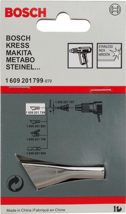 Produktbild Bosch Professional Zubehör Schlitzdüse für Bosch-Heissluftgebläse mit Elektronik, 10 mm