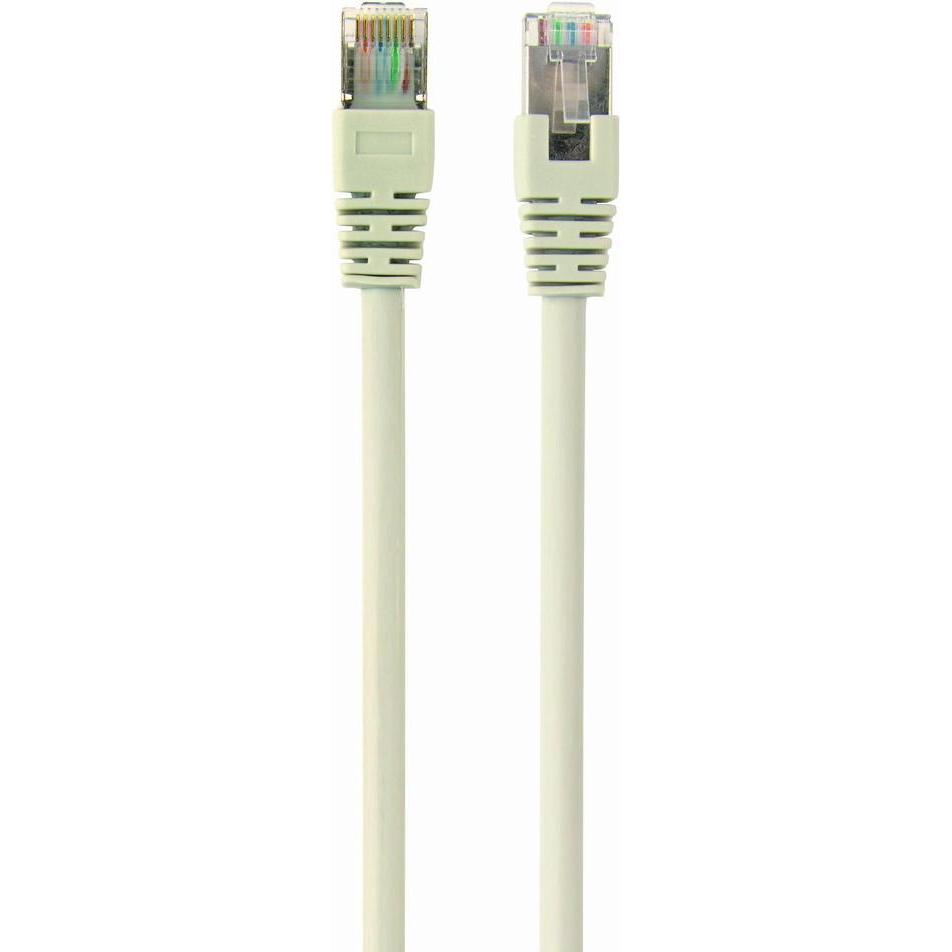 Thumbnail - Cablexpert FTP Cat6 Patch cord, white, 5 m (F/UTP, CAT6, 5 m), Netzwerkkabel