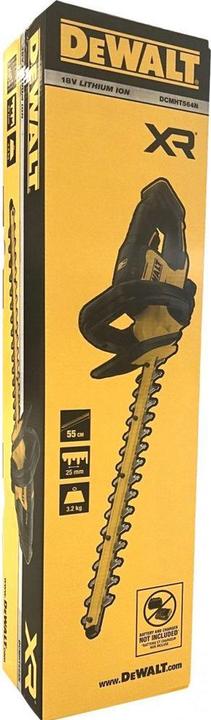 Produktbild DeWalt 18 Volt Akku-Heckenschere 55 cm, 25 mm Schnittbreite - Basisversion (Akkubetrieb)