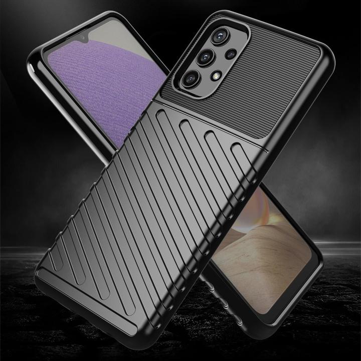 Produktbild Hurtel Thunder Case Flexibel Robuste Panzer Handyhülle TPU Schutzhülle für Samsung Galaxy A32 5G blau (Samsung Galaxy A32 5G)
