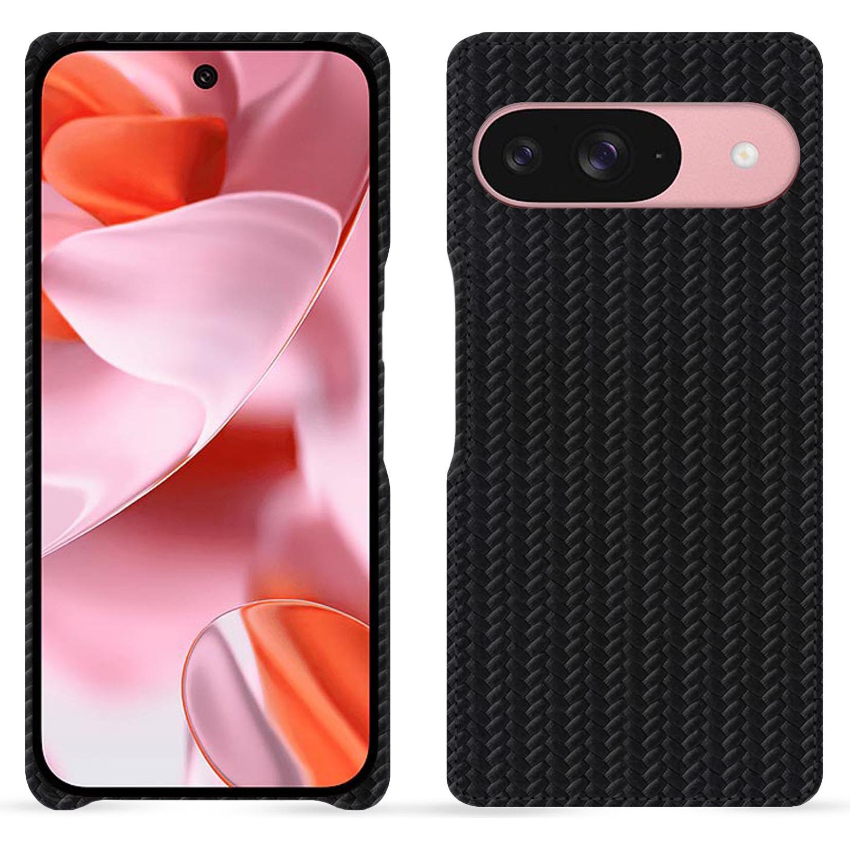 Noreve Lederschutzhülle (Google Pixel 9), Smartphone Hülle, Schwarz