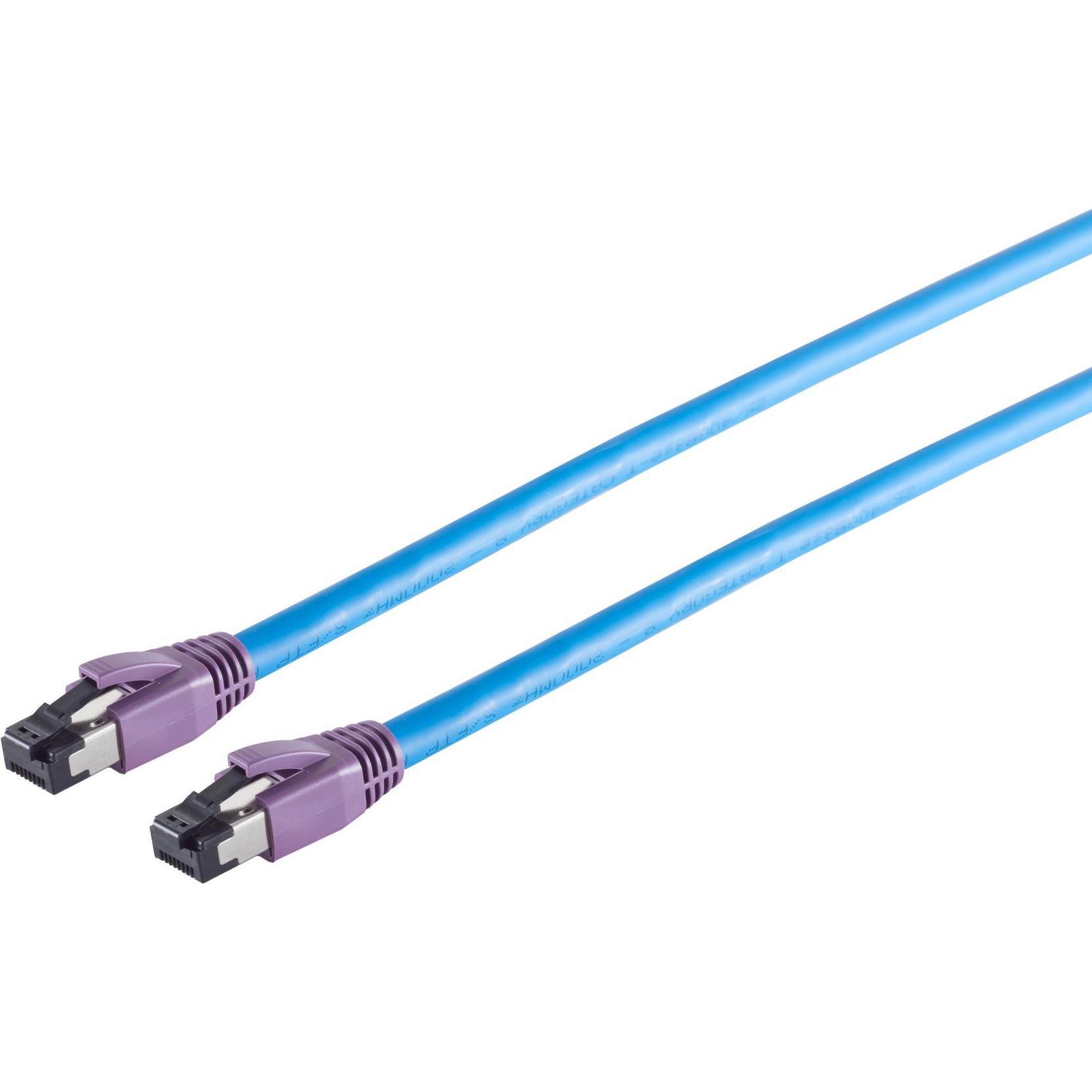 Thumbnail - Shiverpeaks 08-40001 S/FTP (S-STP) Blau 0.25m Cat8 Netzwerkkabel (S/FTP, CAT8.1, 0.25 m), Netzwerkkabel