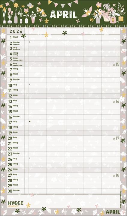 Immagine prodotto Pianificatore Hygge (27 x 46 cm)