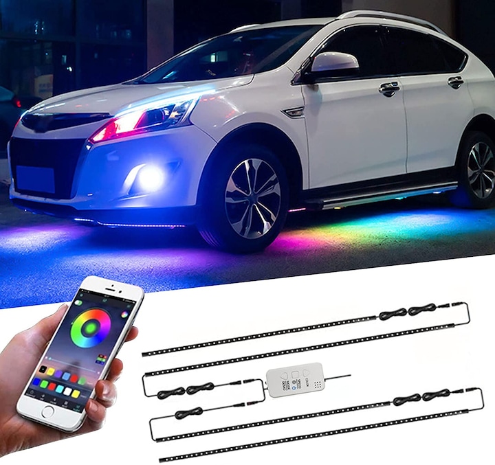Image du produit ConBlom Lumière au néon sous le plancher de la voiture