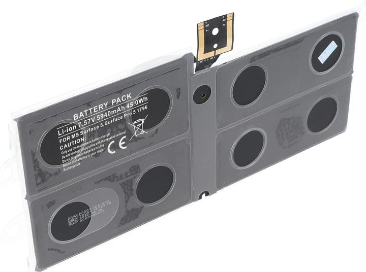 Actual product image XCell Akku passend für Microsoft Surface Pro 5, Surface Pro 5 1796, G3HTA038H 7,57 Volt 5940mAh