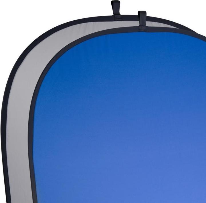 Produktbild Walimex 2in1 Falthintergrund grau/blau, 180x210cm (180 cm, 180 cm)