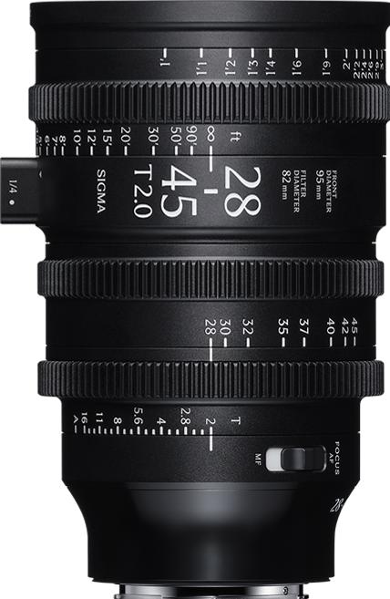 Actual product image Sigma 28–45mm T2 FF (feet)