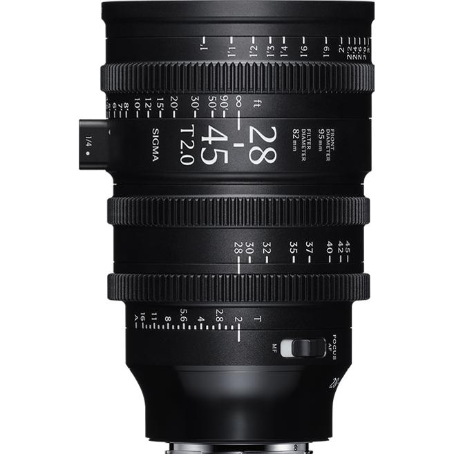 Sigma 28–45mm T2 FF (feet), Obiettivo, Nero