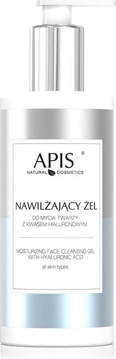 Apis Natural Cosmetics Apis Moisturizing Facial Cleansing Gel With Hyaluronic Acid 300Ml (Reinigungsgel, 300 ml)