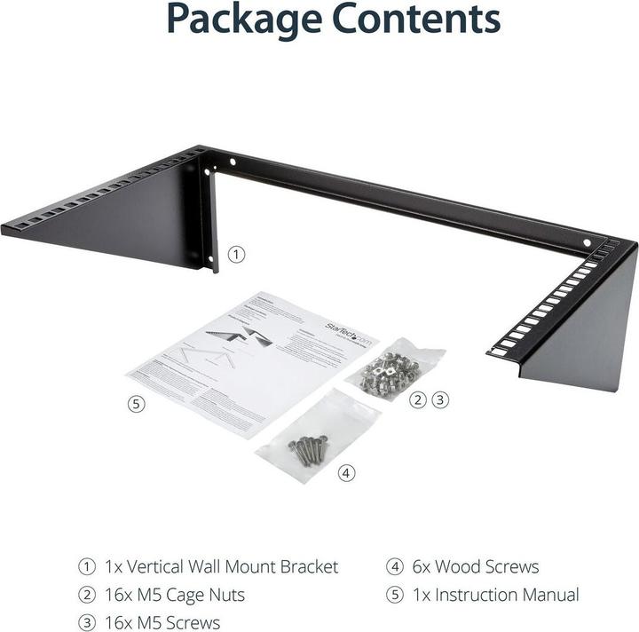 Produktbild StarTech 6u Wall Mount Rack Bracket
