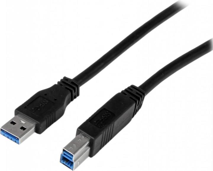 Produktbild StarTech 1m zertifiziertes USB 3.0 SuperSpeed Kabel A auf B - Schwarz - USB 3 Anschlusskabel - Stecker/Ste... (1 m, USB 3.2 Gen 1)