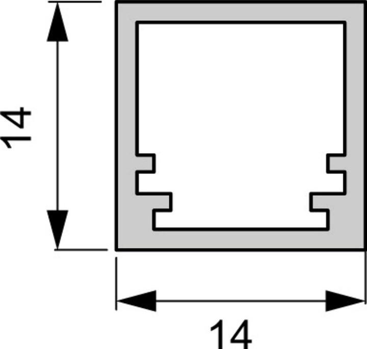 Image du produit L&S Profil LED Fineline opale L: 295mm