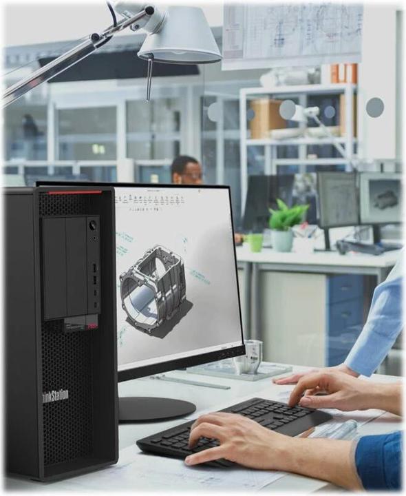 Image du produit Lenovo ThinkStation P620 (1000 Go, 32 Go, AMD Ryzen ThreadRipper PRO 5945WX, RTX A2000)