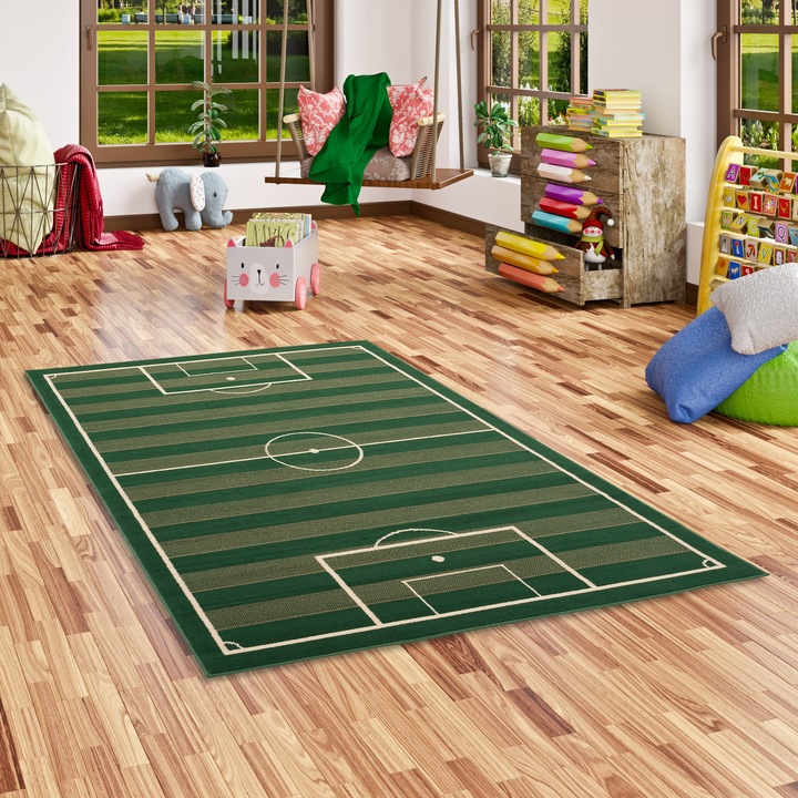 Produktbild Pergamon Trendline Teppich Fussballplatz (160 x 225 cm)
