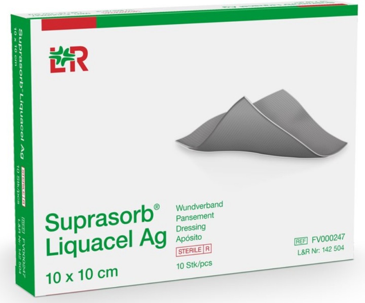 Immagine prodotto Suprasorb Liquacel Ag 10x10cm (10 pezzi) (10 x)