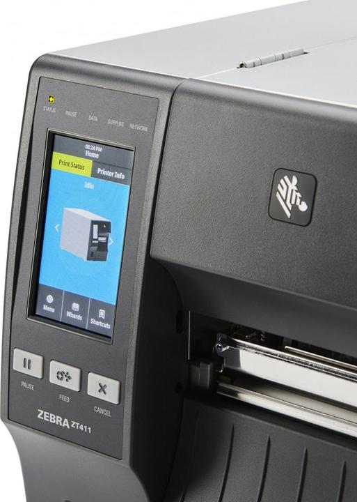Actual product image Zebra ZT411, Direct thermal / Thermal transfer, POS printer, 203 x 203 DPI, 2.4 ips, 0.058 - 0.25 µm (203 dpi)