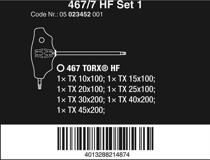 Produktbild Wera 467/7 TX HF Set 1 (TX)