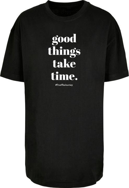 Produktbild Merchcode Ladies Good Things Take Time Oversized Boyfriend Tee - 118421 (L)