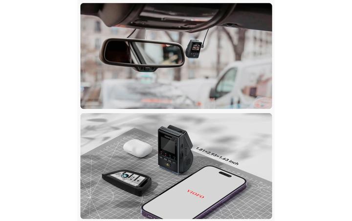 Produktbild Viofo A119 Mini 2 (WLAN, Nachtsicht, GPS-Empfänger, Beschleunigungssensor, Eingebautes Mikrofon, QHD)