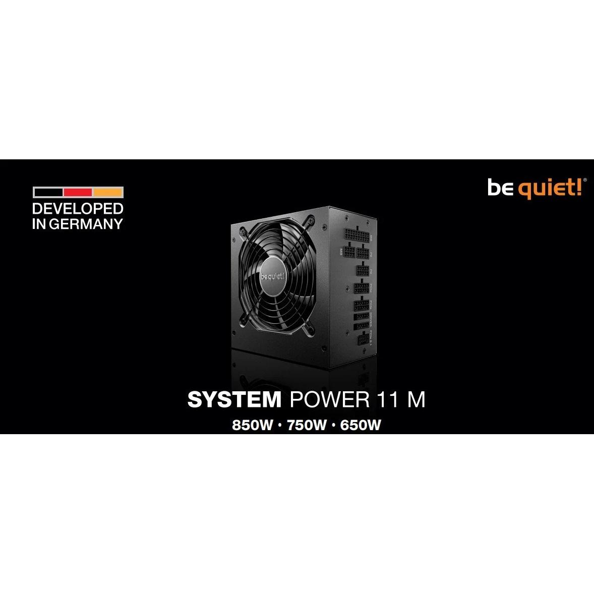 Listan Alimentation ATX be quiet! System Power 11M - 750W (Noir) Version SI (750 W), Alimentatore PC, Nero