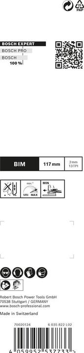 Produktbild Bosch Professional Zubehör Expert Stichsägeblatt-Satz