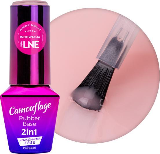 Actual product image Molly Lac Rubber Base 2in1 Nectarine Nude (Nectarine Nude, Base coat)