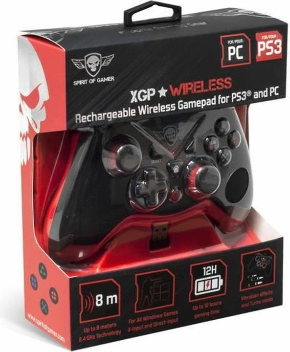 Produktbild Spirit Of Gamer SOG-RFXGP Gaming-Controller, USB Gamepad Analog / Digital PC, Playstation 3 (PC, PS3)