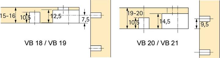 Produktbild Hettich Exzenter-Verbindungsbeschlag VB 20 / 21 (Verbindungsbeschlag, 200 Stk.)
