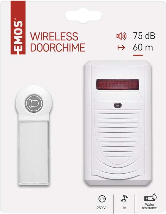 Produktbild Emos Drahtlose Türklingel 98080S