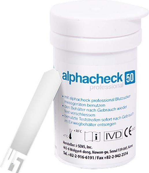 Produktbild Alphacheck professional Blutzucker Teststreifen