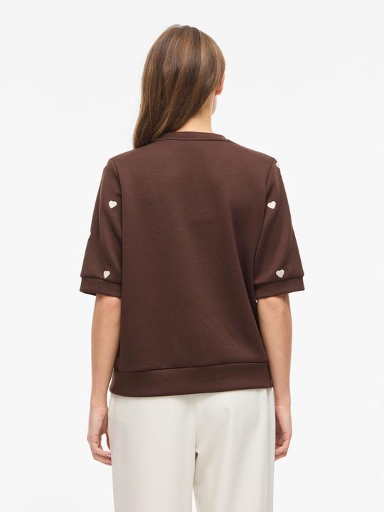 Produktbild Vila VISIF Kurzes Rundhals Sweatshirt mit kurzen Ärmeln (M)