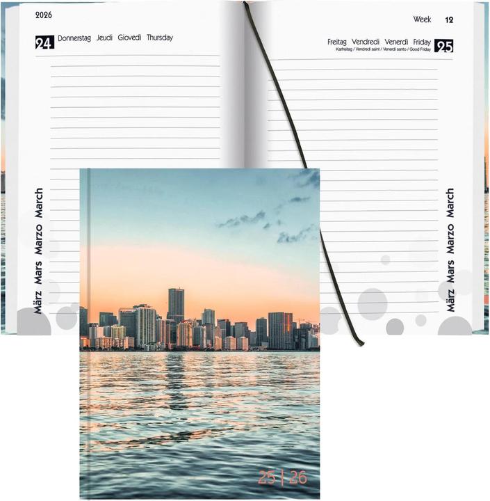 Image du produit Biella Mydiary (12 x 16,5 cm, Allemand, Anglais, Français, Italien)