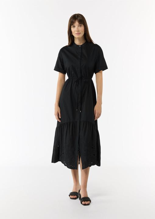 Produktbild Comma Kleid Hemdblusenkleid aus Baumwolle mit Strickerei (42)