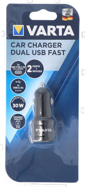 Actual product image Varta Car Charger Dual USB